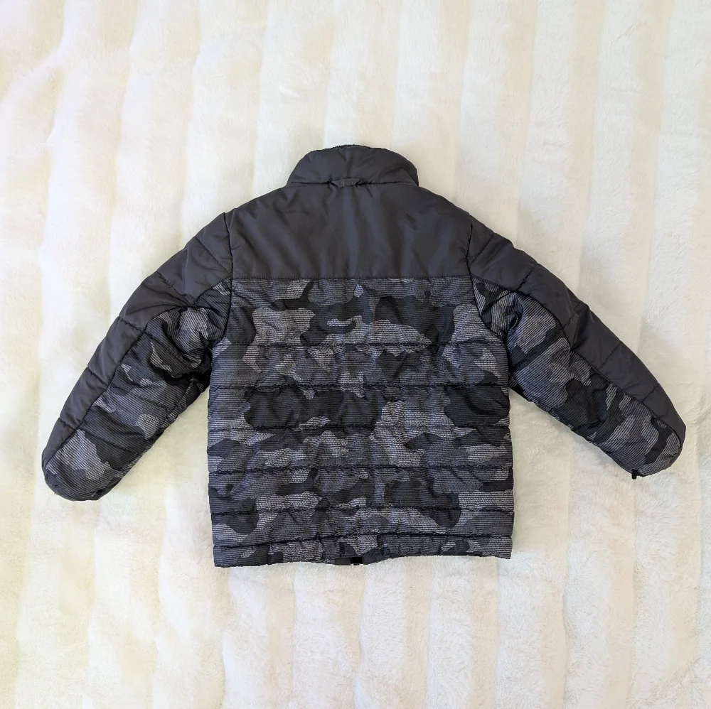 ZeroXposur Boys Black & Gray Camo Puffer Jacket